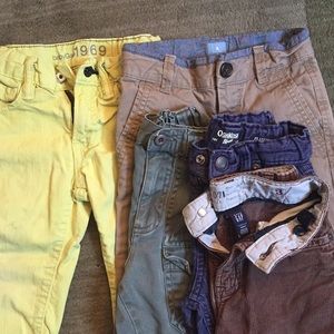 5 pairs boys 3T pants, GAP, OshKosh, Arizona